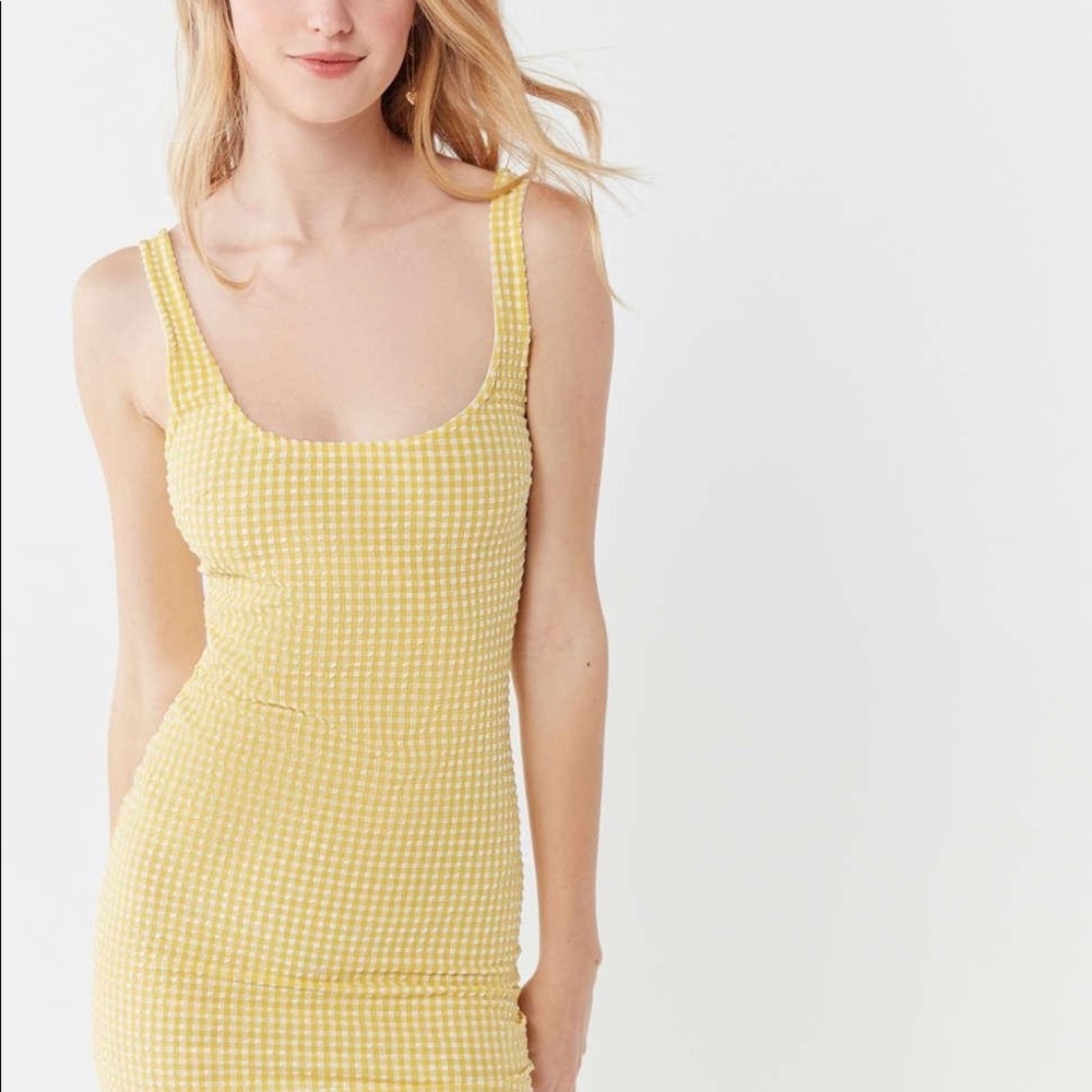 NWT Urban Outfitters yellow gingham Dress